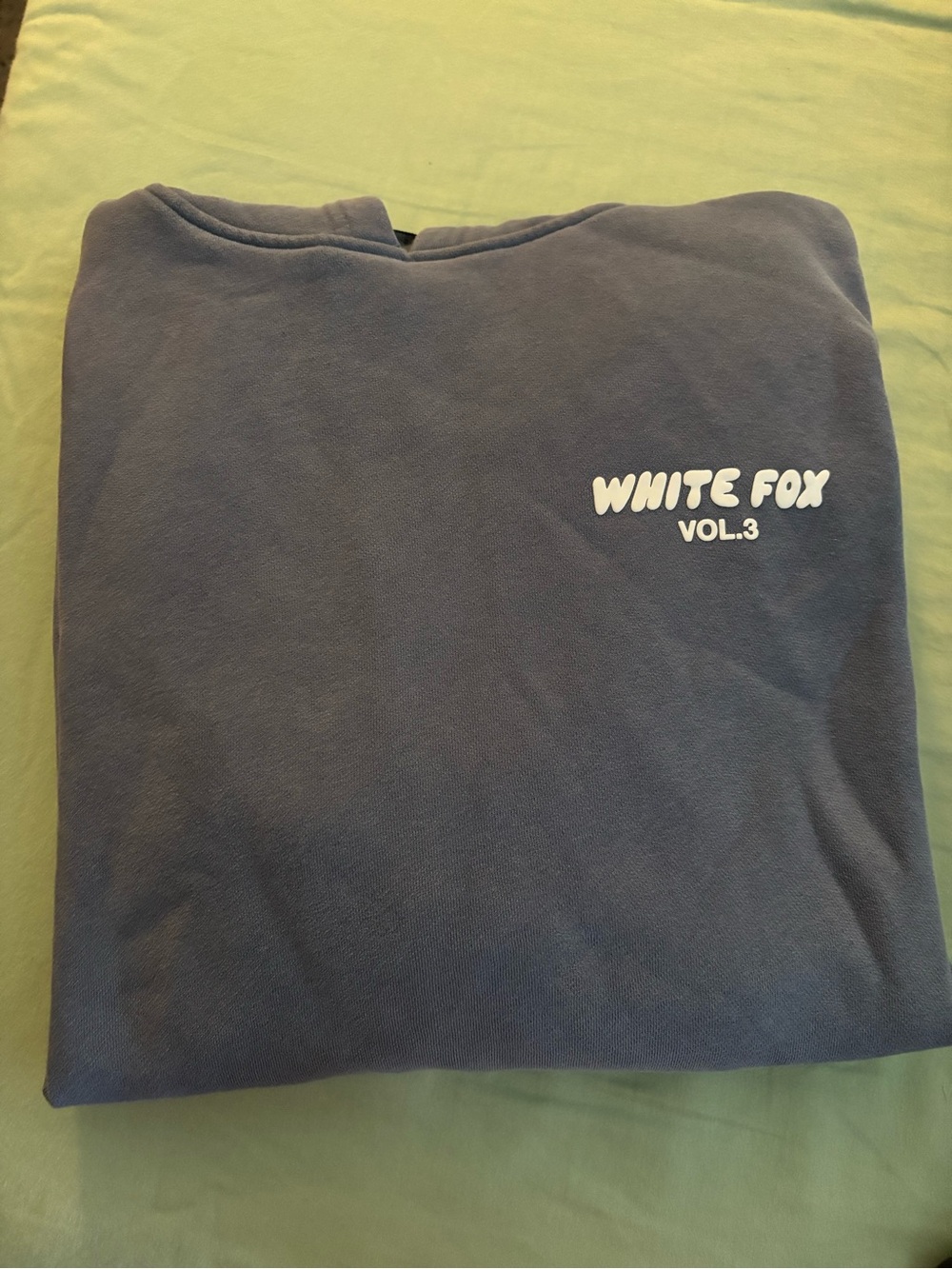 White Fox Boutique Navy Blue "WHITE FOX VOL.3" Logo Sweatshirt